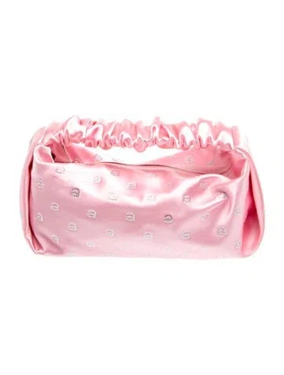 Pre-owned Alexander Wang Satin Clutch In Pink