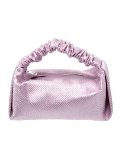 Pre-owned Alexander Wang Satin Evening Bag In Pink