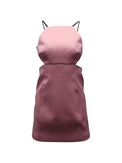 Pre-owned Alexander Wang Satin Mini Dress In Pink