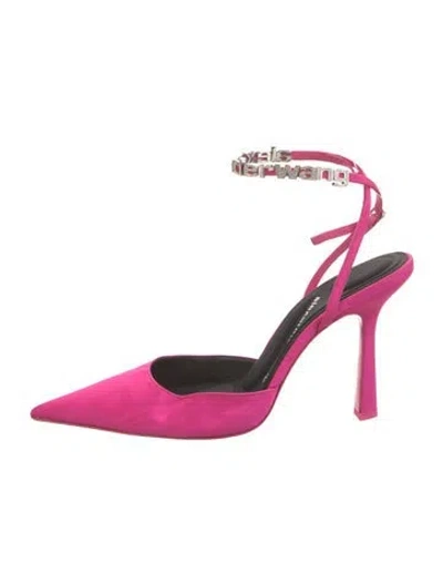 Pre-owned Alexander Wang Satin Pumps In Pink