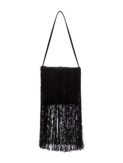 Pre-owned Alexander Wang Satin Shoulder Bag In Black