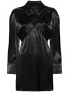 Alexander Wang Satin Slip Dress In 黑色