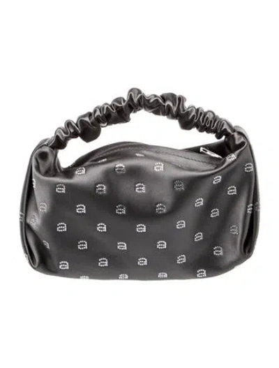 Pre-owned Alexander Wang Satin Top Handle Bag In Grey