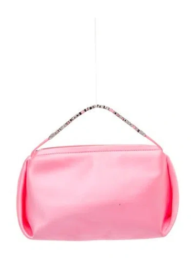 Pre-owned Alexander Wang Satin Top Handle Bag In Pink