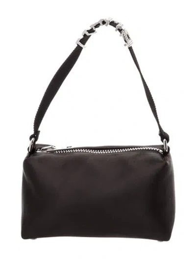 Pre-owned Alexander Wang Satin Top Handle Bag W/ Tags In Black