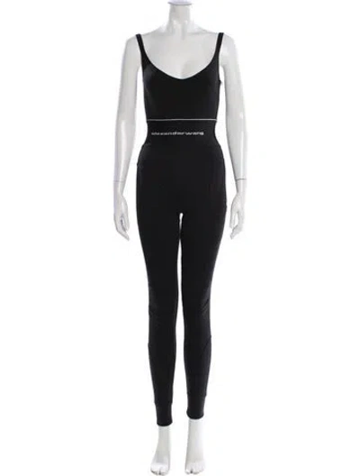 Pre-owned Alexander Wang Scoop Neck Jumpsuit In Black
