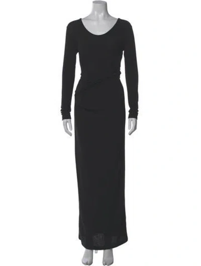 Pre-owned Alexander Wang Scoop Neck Long Dress In Gray