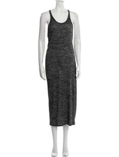 Pre-owned Alexander Wang Scoop Neck Long Dress In Multi