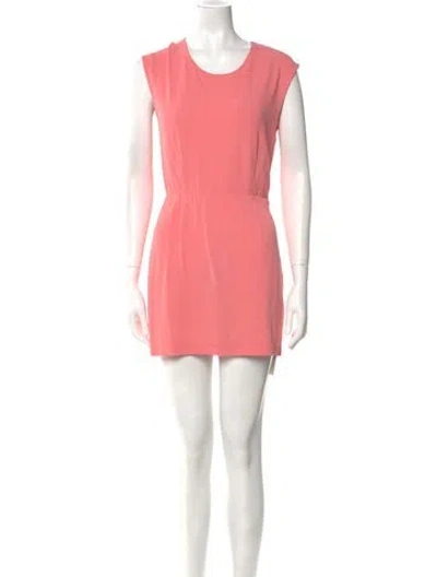 Pre-owned Alexander Wang Scoop Neck Mini Dress In Pink