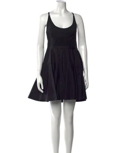 Pre-owned Alexander Wang Scoop Neck Mini Dress W/ Tags In Black