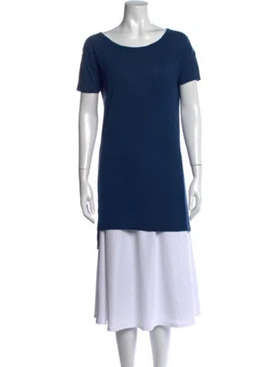 Pre-owned Alexander Wang Scoop Neck Short Sleeve T-shirt In Blue