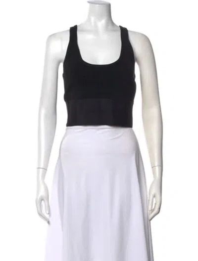Pre-owned Alexander Wang Scoop Neck Sleeveless Sports Bra In Black