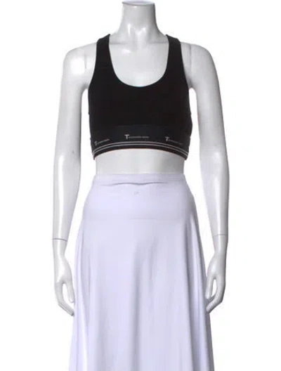 Pre-owned Alexander Wang Scoop Neck Sleeveless Sports Bra In Blue
