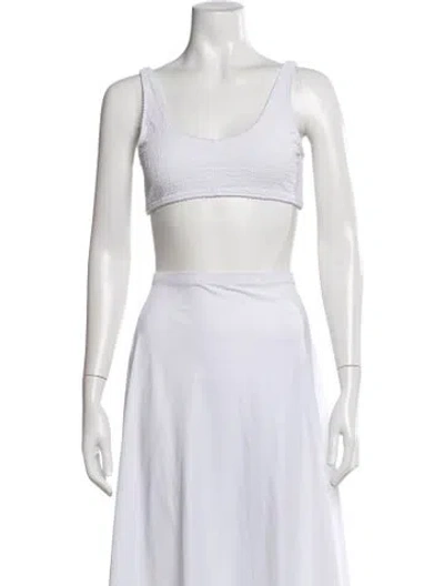 Pre-owned Alexander Wang Scoop Neck Sleeveless Sports Bra In Purple