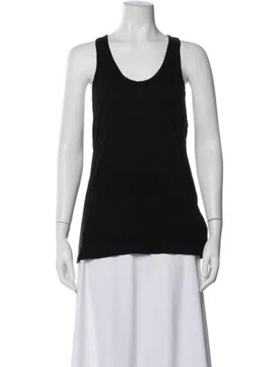 Pre-owned Alexander Wang Scoop Neck Sleeveless Top In Black