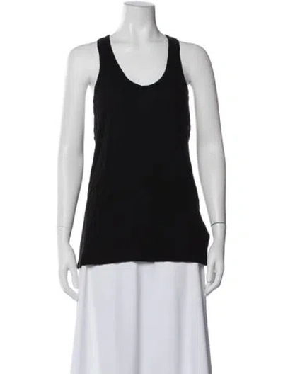 Pre-owned Alexander Wang Scoop Neck Sleeveless Top In Black