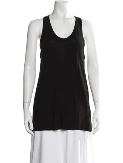Pre-owned Alexander Wang Scoop Neck Sleeveless Top In Black