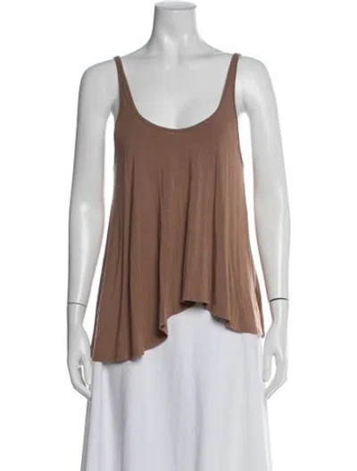 Pre-owned Alexander Wang Scoop Neck Sleeveless Top In Brown