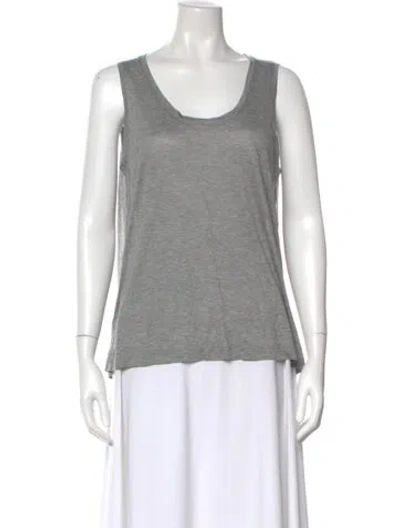 Pre-owned Alexander Wang Scoop Neck Sleeveless Top In Gray