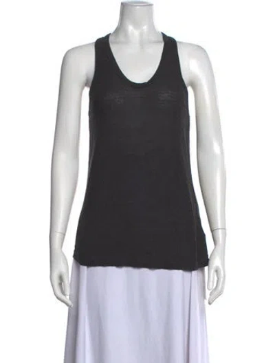 Pre-owned Alexander Wang Scoop Neck Sleeveless Top In Gray