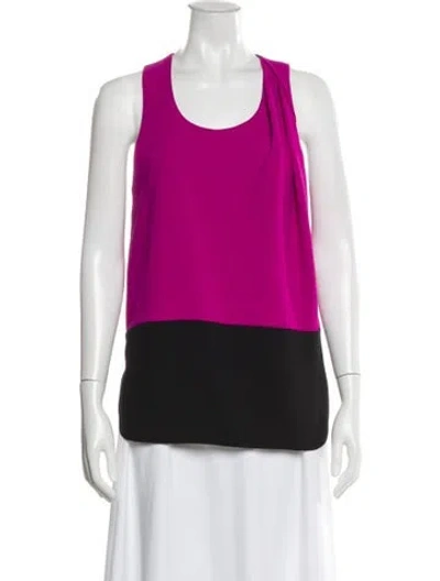 Pre-owned Alexander Wang Scoop Neck Sleeveless Top In Purple