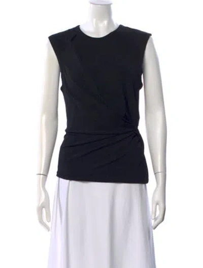 Pre-owned Alexander Wang Scoop Neck Sleeveless Top W/ Tags In Black