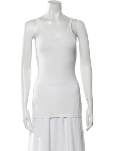 Pre-owned Alexander Wang Scoop Neck Sleeveless Top In White
