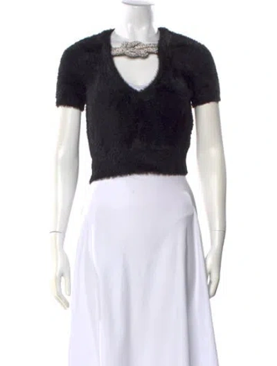 Pre-owned Alexander Wang Scoop Neck Sweater In Black