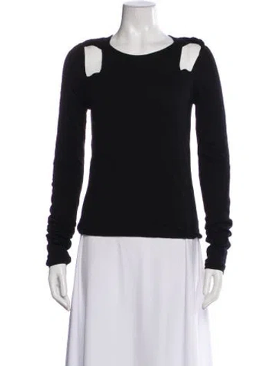 Pre-owned Alexander Wang Scoop Neck Sweater In Black