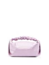 Alexander Wang Scrunchie Crystal-embellished Mini Bag In Purple