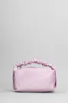 Alexander Wang Purple Scrunchie Crystal-embellished Mini Bag In Pink