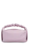 Alexander Wang Purple Scrunchie Crystal-embellished Mini Bag In Purple