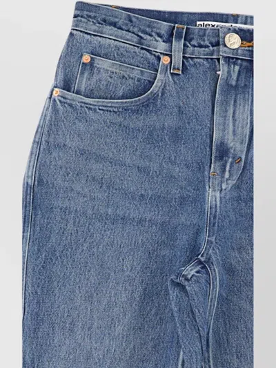 Alexander Wang Seams Jean Ballon À Coutures Liées In Blue
