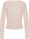 Alexander Wang Semi-sheer Lingerie Top In Pink
