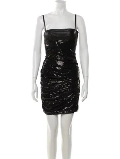 Pre-owned Alexander Wang Sequin Mini Dress W/ Tags In Black