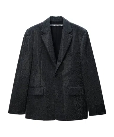Alexander Wang Sequin-embellished Blazer In Gray