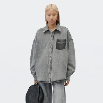 ALEXANDER WANG SHADOW POCKET BUTTON DOWN SHIRT
