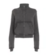 ALEXANDER WANG SHADOW POCKET ZIP-UP SWEATSHIRT