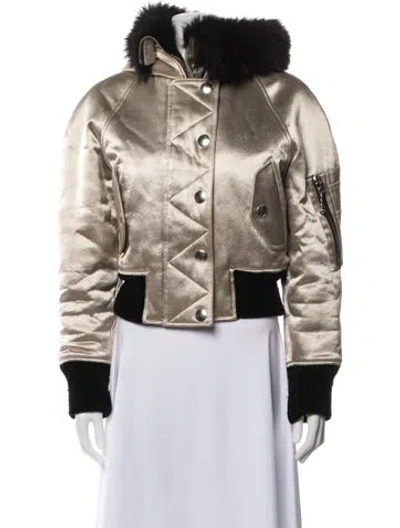 Pre-owned Alexander Wang Shearling Faux Fur Vest In Neutral