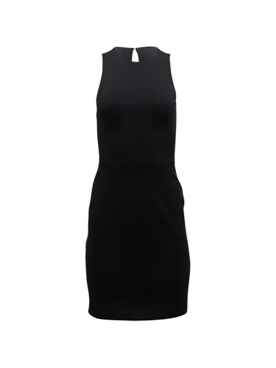 Pre-owned Alexander Wang Sheath Cut-out Dress In Black