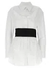 Alexander Wang Deconstructed Mini Dress In Neutral
