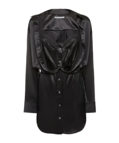 Alexander Wang Shirt Dress In Black