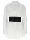 Alexander Wang Deconstructed Mini Dress In Neutral