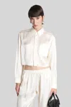 Alexander Wang Shirt In Beige Silk In Neutral