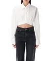 Alexander Wang Cropped Shirt In White
