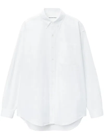 Alexander Wang Oversized Boyfriend Shirt In White
