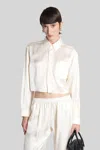 Alexander Wang Shirt In Beige Silk In White