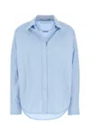 Alexander Wang Shirt With Removable Logo Tag In Blue