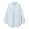 Alexander Wang Shirt With Removable Logo Tag In Blue