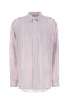 Alexander Wang Pink Oversize Silk Chiffon Shirt In Lightpinkmauve